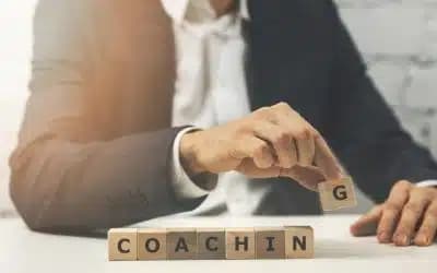 Entrepreneur considering business coaching for professional development and business success