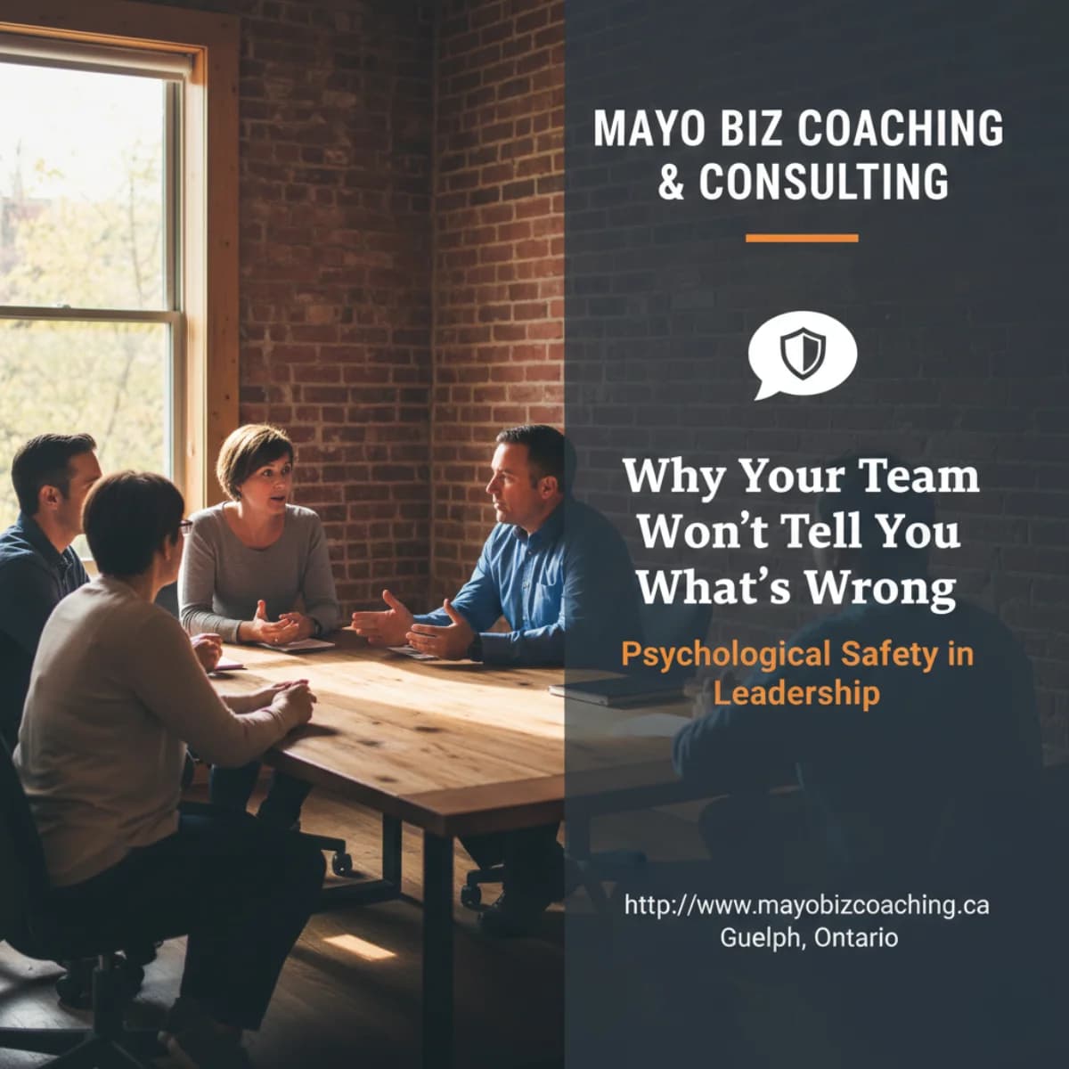 Leader building psychological safety by creating space for honest team conversations